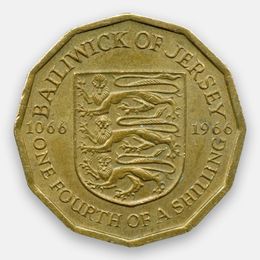 900 лет битве при Гастингсе 1/4 шиллинга 1966 Джерси (сост. Very Fine)