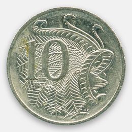 10 центов 1985-1998 Австралия (сост. Very Fine)