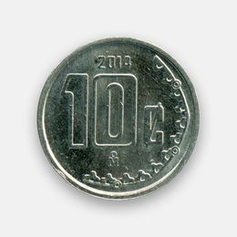 10 сентаво 2009-2019 Мексика (сост. Very Fine)