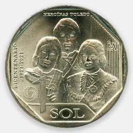 Героини Толедо 1 соль 2020 Перу (UNC)