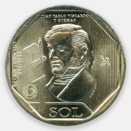 Хуан Пабло Вискардо-и-Гусман 1 соль 2020 Перу (UNC)