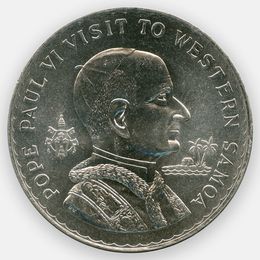 Визит Папы Павла VI 1 тала 1970 Самоа (сост. UNC)