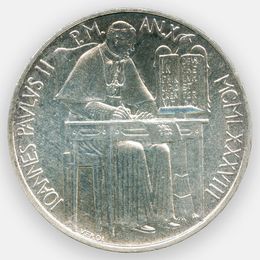 1000 лир 1988 Ватикан (сост. UNC)