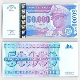 50000 новых заиров 1996 Заир (сост. UNC)