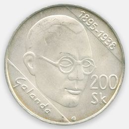 Микулаш Галанд 200 крон 1995 Словакия (UNC)
