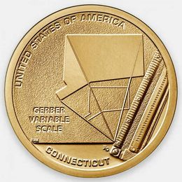 Шкала переменных Гербера. Американские инновации 1 доллар 2020 США (P)