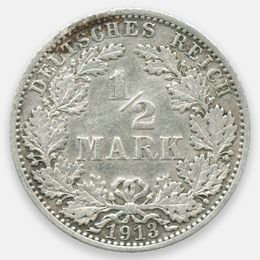 1/2 марки 1913 Германия (A) (Very Fine)