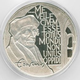 Эразм Роттердамский 10 экю 1991 Нидерланды (сост. Proof)