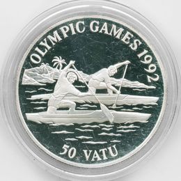 Летние Олимпийские Игры в Барселоне 50 вату 1992 Вануату (сост. Proof)