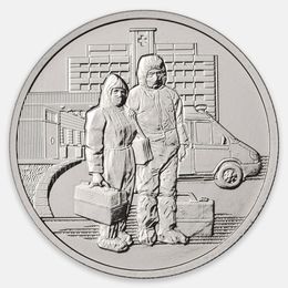 Труд медицинских работников. Врачи 25 рублей 2020