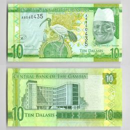 Банкнота 10 даласи 2014 Гамбия сост. UNC