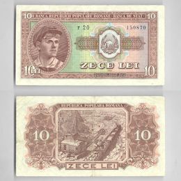 Банкнота 10 лей 1952 Румыния сост. Very Fine