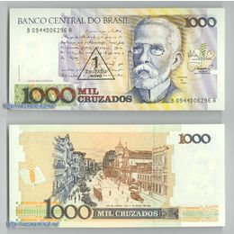 Банкнота 1000 крузадо 1989 Бразилия сост. UNC