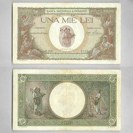 Банкнота 1000 лей 1939 Румыния сост. Fine