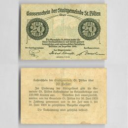 20 геллеров 1919 Санкт-Пёльтен Нотгельд