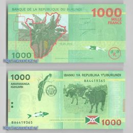 Банкнота 1000 франков 2015 Бурунди сост. UNC