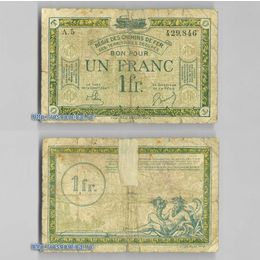 Банкнота 1 франк 1923 Франция сост. Good