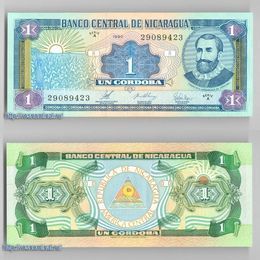 Банкнота 1 кордоба 1995 Никарагуа сост. UNC