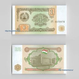Банкнота 1 рубль 1994 Таджикистан сост. UNC