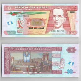Банкнота 10 кетсалей 2023 Гватемала сост. UNC