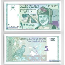 Банкнота 100 байса 1995 Оман сост. UNC