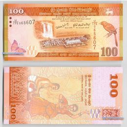 Банкнота 100 рупий 2010 Шри-Ланка сост. UNC