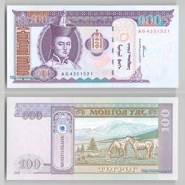 Банкнота 100 тугриков 2000 Монголия сост. UNC