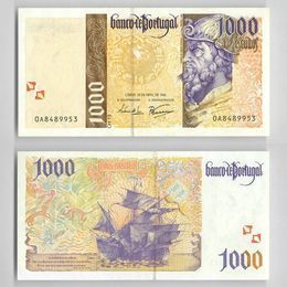 Банкнота 1000 эскудо 1996 Португалия сост. about UNC