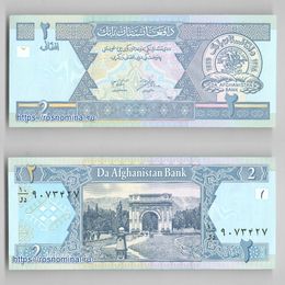Банкнота 2 афгани 2002 Афганистан сост. UNC