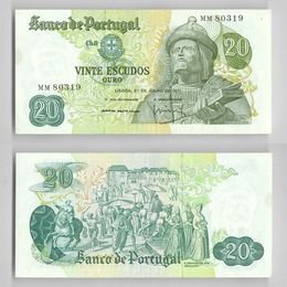 Банкнота 20 эскудо 1971 Португалия сост. XFine