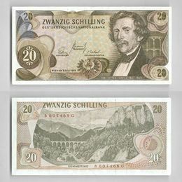 Банкнота 20 шиллингов 1967 Австрия сост. XFine