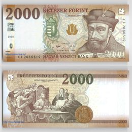 Банкнота 2000 форинтов 2016 Венгрия сост. UNC