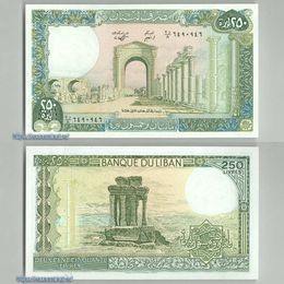 Банкнота 250 ливров 1988 Ливан сост. UNC