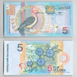 Банкнота 5 гульденов 2000 Суринам сост. UNC
