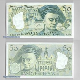 Банкнота 50 франков 1984 Франция сост. XFine