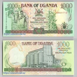 Банкнота 1000 шиллингов 1994 Уганда сост. UNC