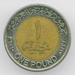 1 фунт 2005-2024 Египет (Very Fine)