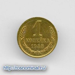 1 копейка 1988 CCCР из обращения