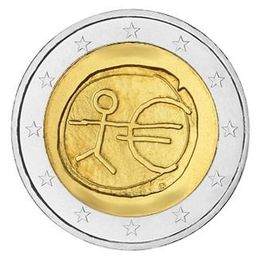 10 лет Экономическому и валютному союзу Греция 2 евро 2009