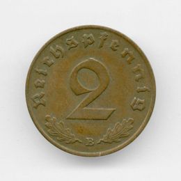2 рейхспфеннига 1939 Германия