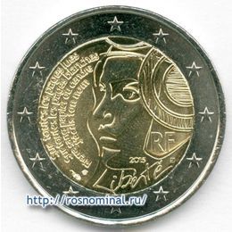 225-летие Фестиваля Федерации Франция 2 евро 2015