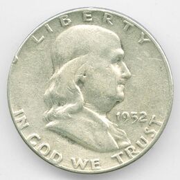 50 центов 1952 P США Серебро 0,900 12,5 гр
