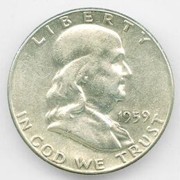 50 центов 1959 P США Серебро 0,900 12,5 гр