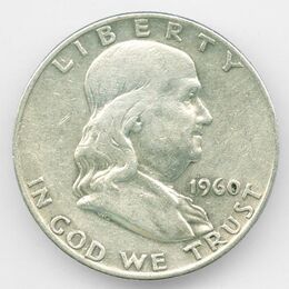 50 центов 1960 D США Серебро 0,900 12,5 гр