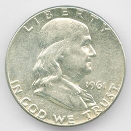 50 центов 1961 P США Серебро 0,900 12,5 гр