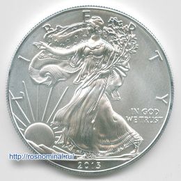 Шагающая Свобода 1 доллар 2013 США Серебро 0,999 1 oz
