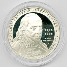 Бенджамин Франклин 1 доллар 2006 США Серебро 0,900 26,73 гр.