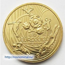 Чемпионат по футболу Евро 2012 Польша 2 злотых 2012