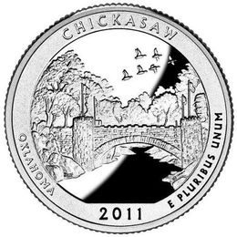 Чикасо P 10 парк США 25 центов 2011