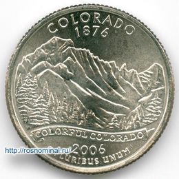Колорадо 25 центов 2006 США